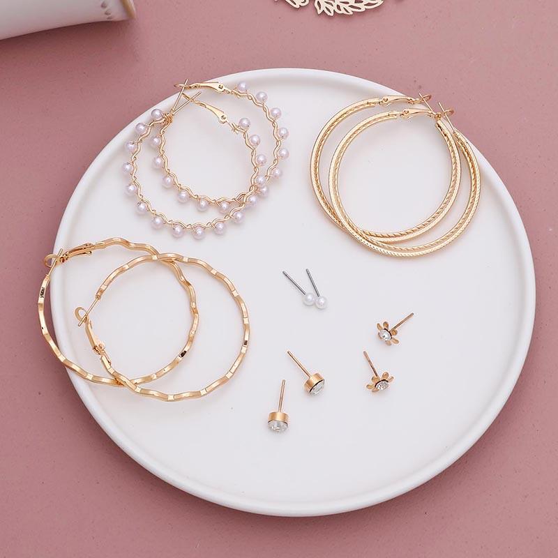 Alibaba Anelli In Oro Economici Fashion Hoop Gold Earrings Circle