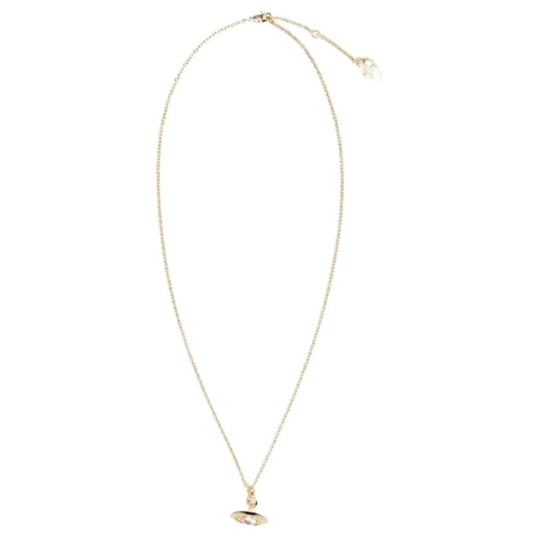 VIVIENNE WESTWOOD Sphere Pendant Lobster Clasp Necklace Women Necklace Pink Gold 630203FB02R923R923