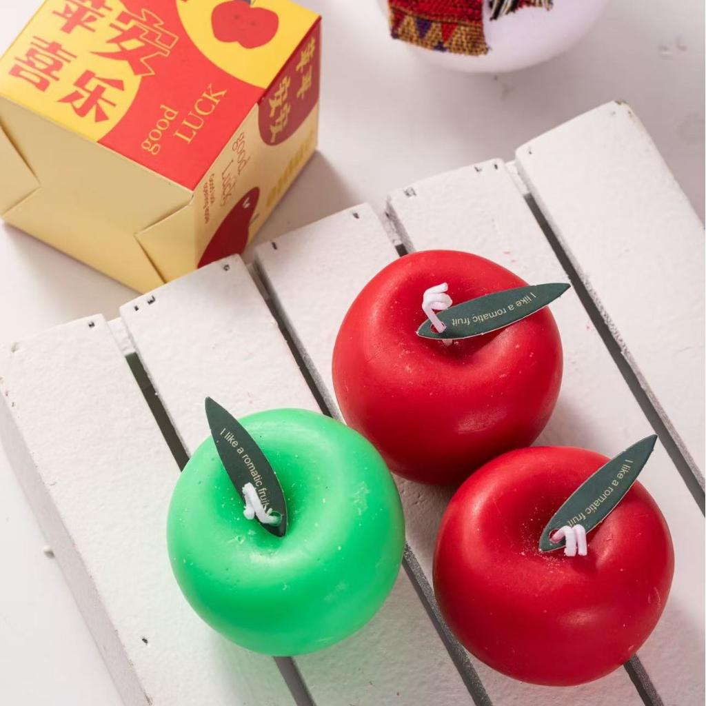 Simulated Apple Styling Aromatherapy Gift Handmade Scent Christmas New Year Apple Aromatherapy Candle Souvenir