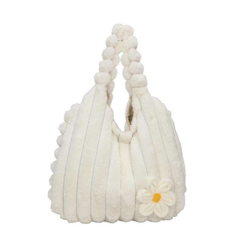 2025 Mori Style Plush Shoulder Bag - Sweet Girl Autumn/Winter Versatile Handheld Bucket Bag