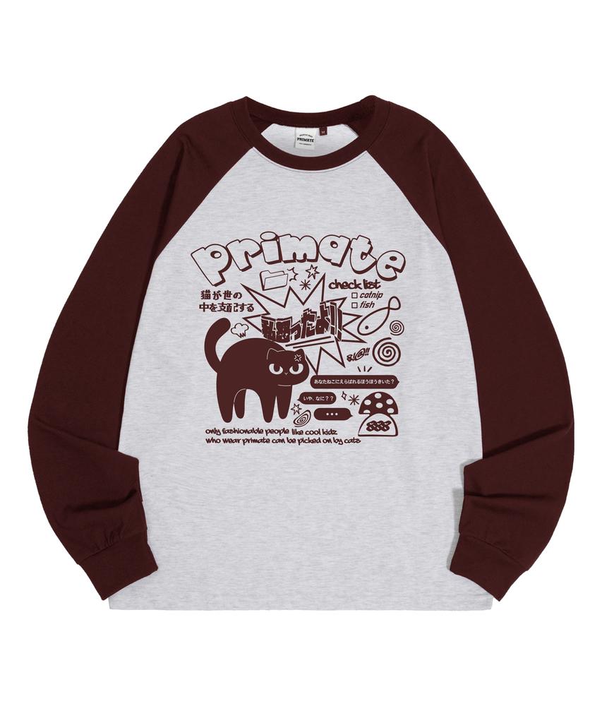 Prime Eight Mad Cat Oversized Raglan Long Sleeve 5 Colors