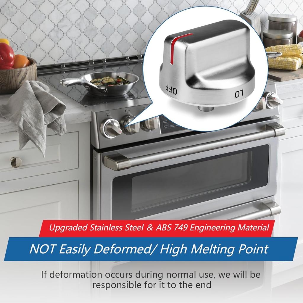 DG94-02141A for Samsung Gas Stove Knobs, DG94-02141 Range Knob Replacement for Samsung Part DG94-02141D AP7012782 PS16554212, Fit Stove Number