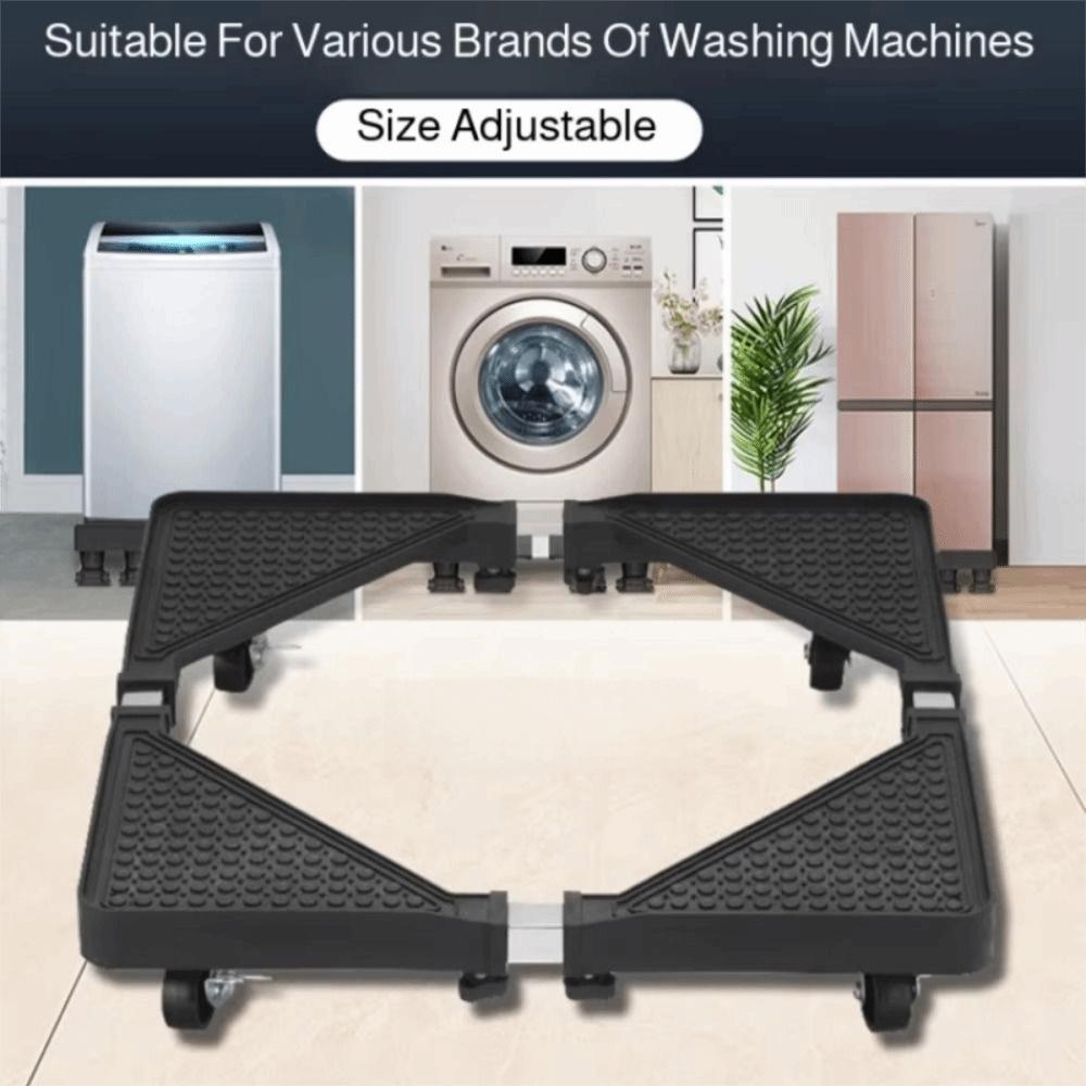 Adjustable Universal Wheel Mobile Rack Retractable Washing Machine Holder  Indoor