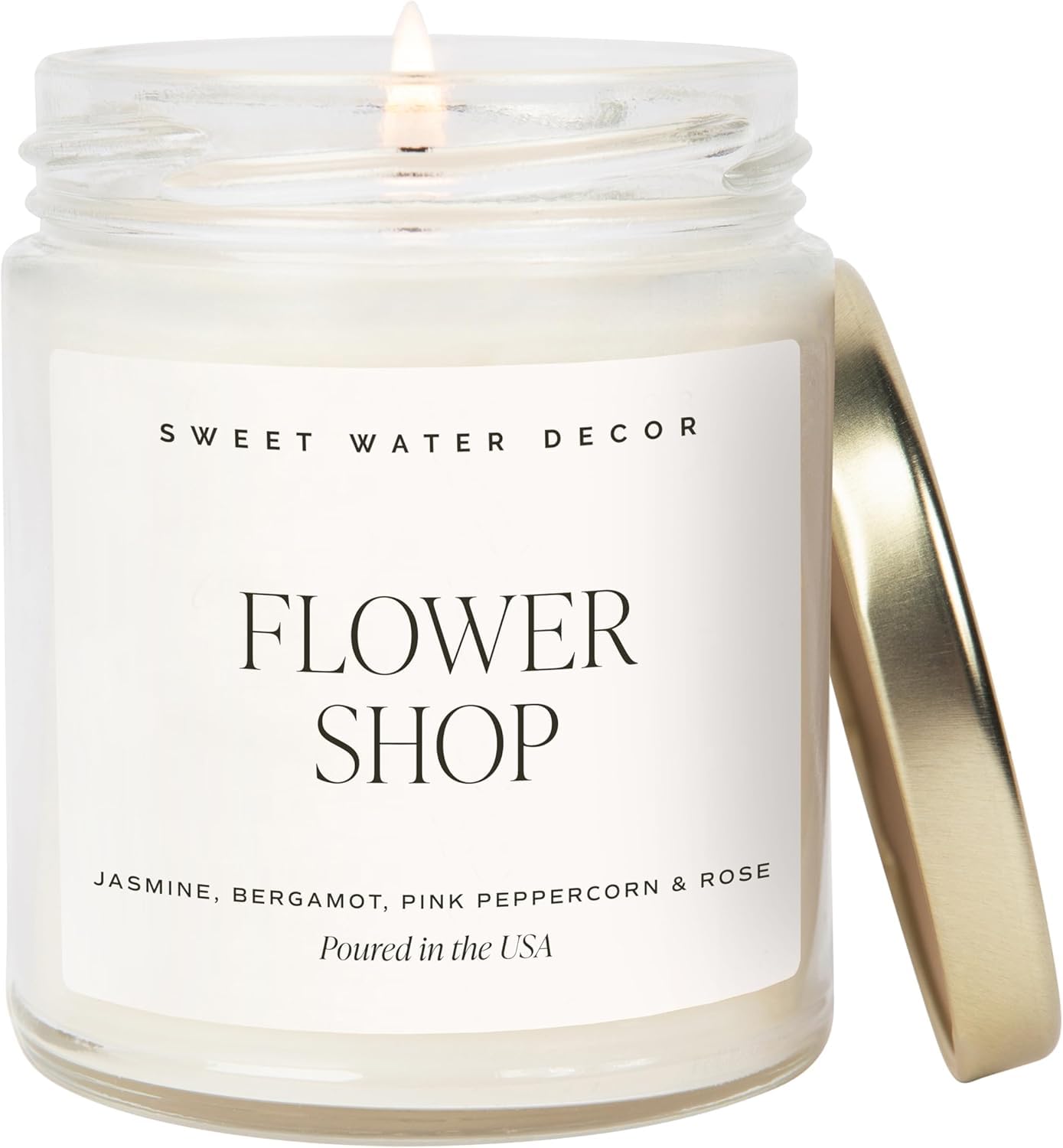 

CANDLE CABINETS Scented Candle Jar/Aromatheraphy/Gift/100% Natural Wax & Essential Oils - Candles and Decor for Home, Flower Shop Candle - R