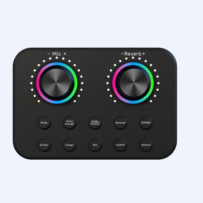 

Professional Sound Card Live Sound Card Audio Recording Singing Sound Card Performance Durable Audio Mixer for Gaming Karaoke Live Streaming