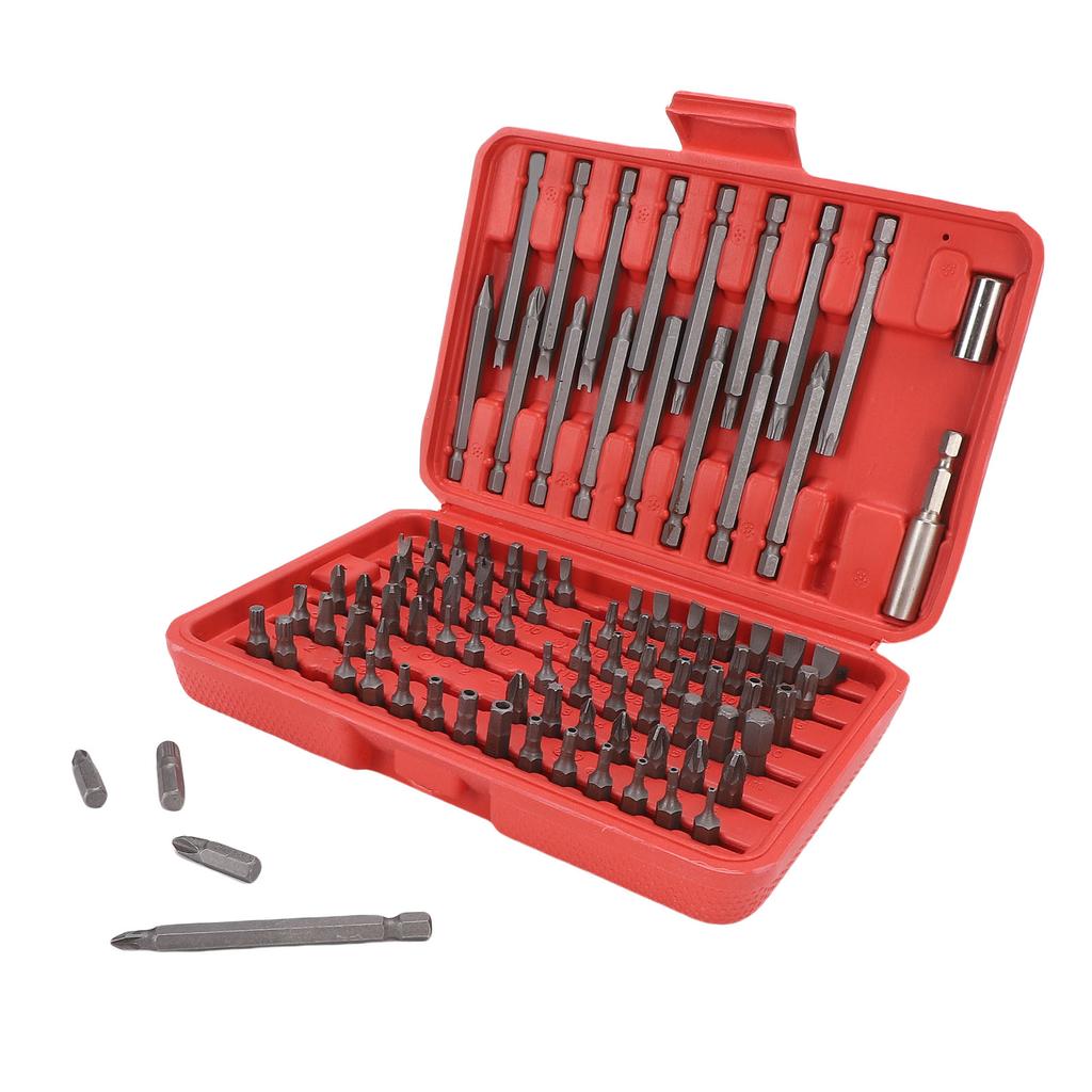 98Pcs Crossing Slot Star Screwdriver Bit Set CRV Steel Multifunctional Screw Driver Bit for Home Repairs Maintenance