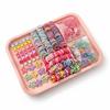 875Pcs Colorful Kids Hair Accessories Set Sweet Hair Clips Elastics Ponytail Holders  For Girls