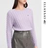 ELLASSAY Women's Wool Cashmere Knit Sweater