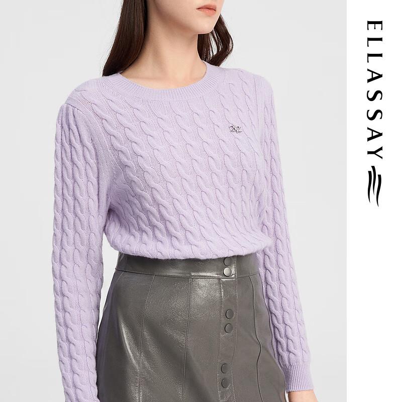 ELLASSAY Women's Wool Cashmere Knit Sweater