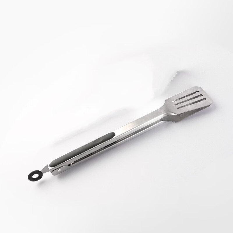 ZISIZ Silicone Stainless Steel Food Tongs