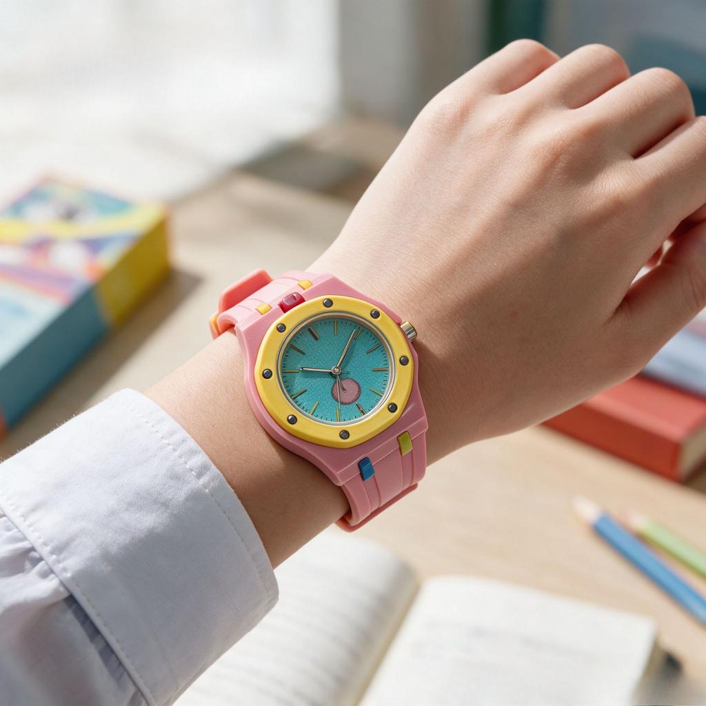 Orologio al Quarzo Unisex con Cinturino Colorato in Silicone per Donna Uomo Moda da Polso