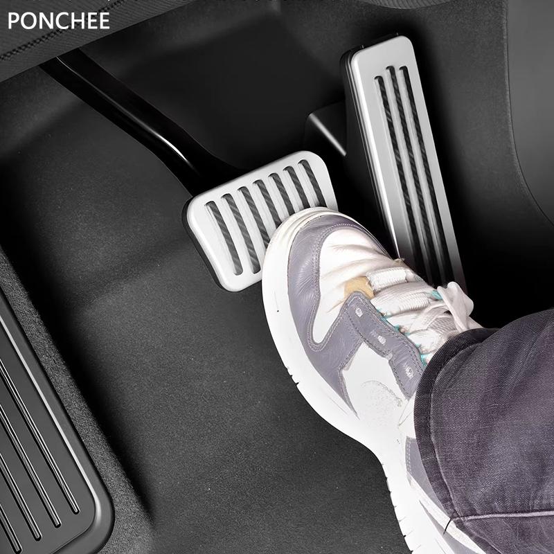 For Xiaomi YU7 2025-2026 Aluminum Alloy for Accelerator and Brake Pedals Anti-slip and Scratch-resistant Foot Pedal Cover