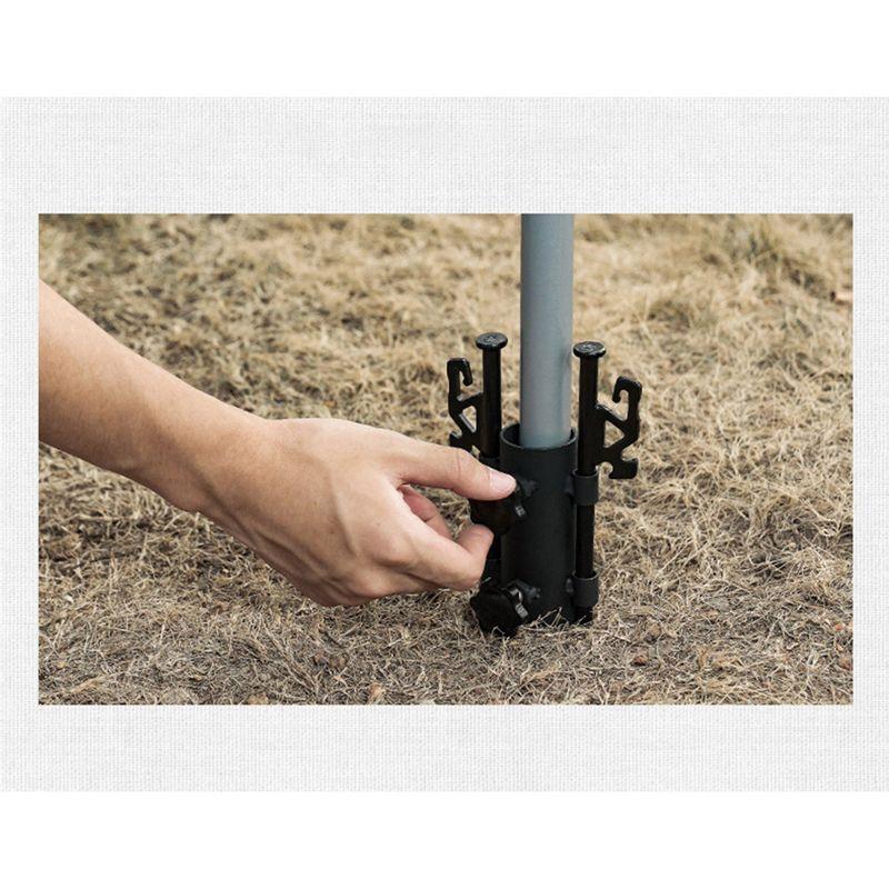 Good-2PCS Holder With Nut Canopy Rod Holder Tent Camping Accessories Adjustable Fixing Tube