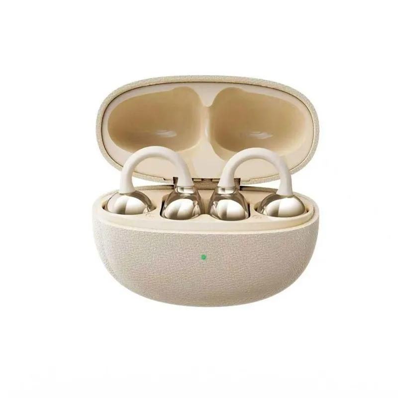 Bezdrátová Bluetooth 6.0 sluchátka Otevřená klipová sluchátka s mikrofonem 30H doba přehrávání Vodotěsná HiFi stereo sluchátka Bluetooth zařízení do auta