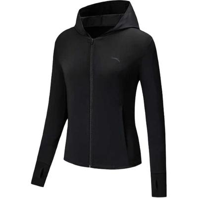 Training Series Solid Color Zip-Up Hooded Comfortable Versatile Long Sleeve Breathable UV Protection Sun Protection Women Tops 962527704-8