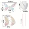 Kids Light-Up Fairy Wings – Iridescent Angel Costume for Ages 3-12, Great for Birthday, Cosplay & Halloween