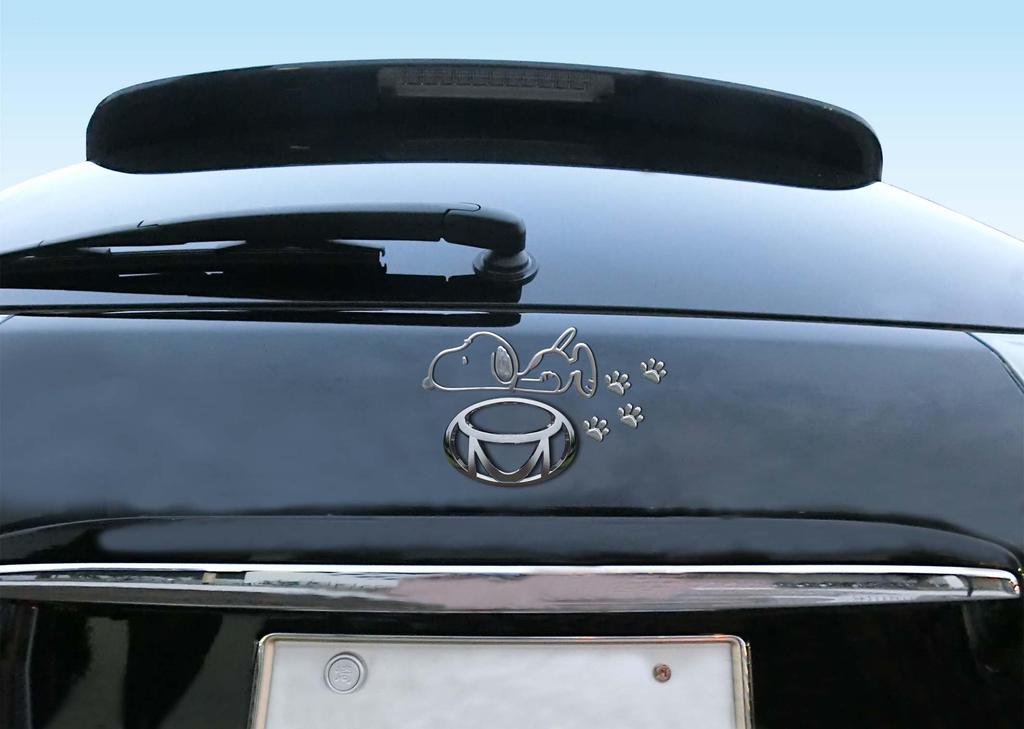 Basic Standard Snoopy Emblem Sticker 3D 3D Car Custom Decoration Character Stylish Cute Snoopy Nap