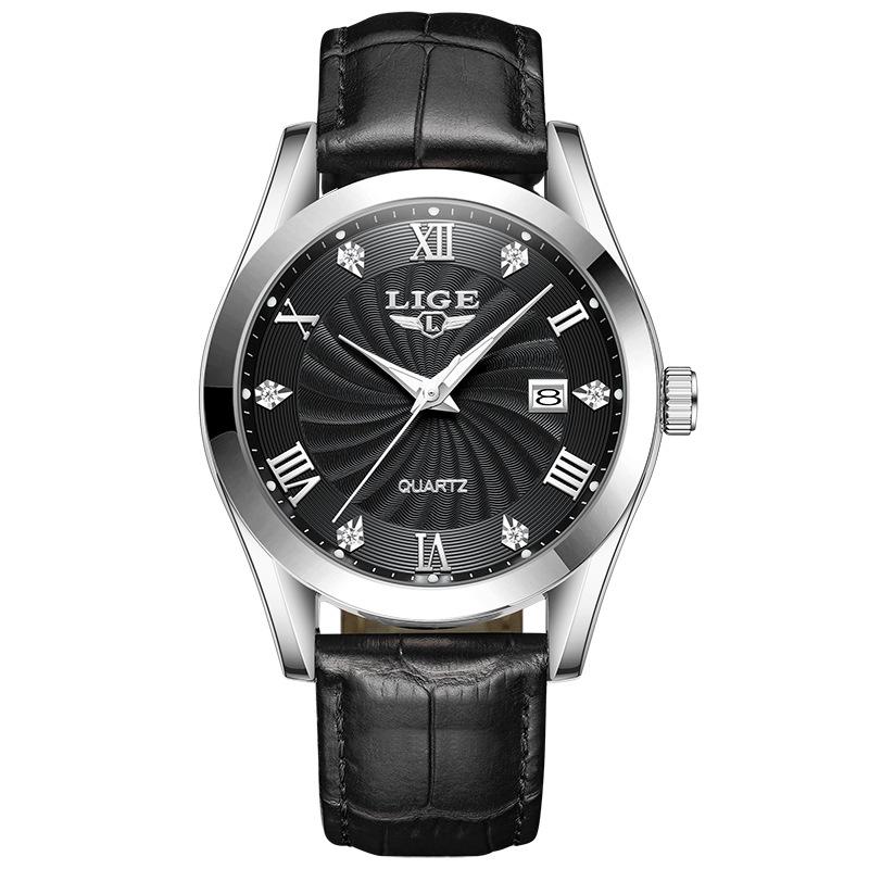 Men's Fashionable Waterproof Quartz Watch with Calendar & Luminous Features