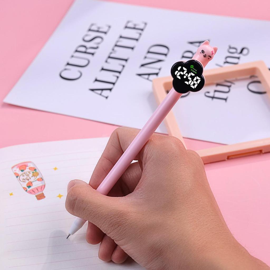 In Stock: Cute Mini Pen Barrel Clock - Ideal for Back-to-School, Trendy Neutral Design