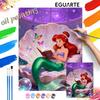 Digital Oil Painting Diy Oil Painting Hand Painting Mermaid Ocean Fantasy Living Room Bedroom Decoration Painting