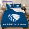 VfL Bochum 1848 Patroon Beddengoed Dekbed Set Dekbedovertrek Kussensloop Huisdecoratie Verjaardagscadeau (1 dekbedovertrek + 2 kussenslopen, zonder binnenkussen)