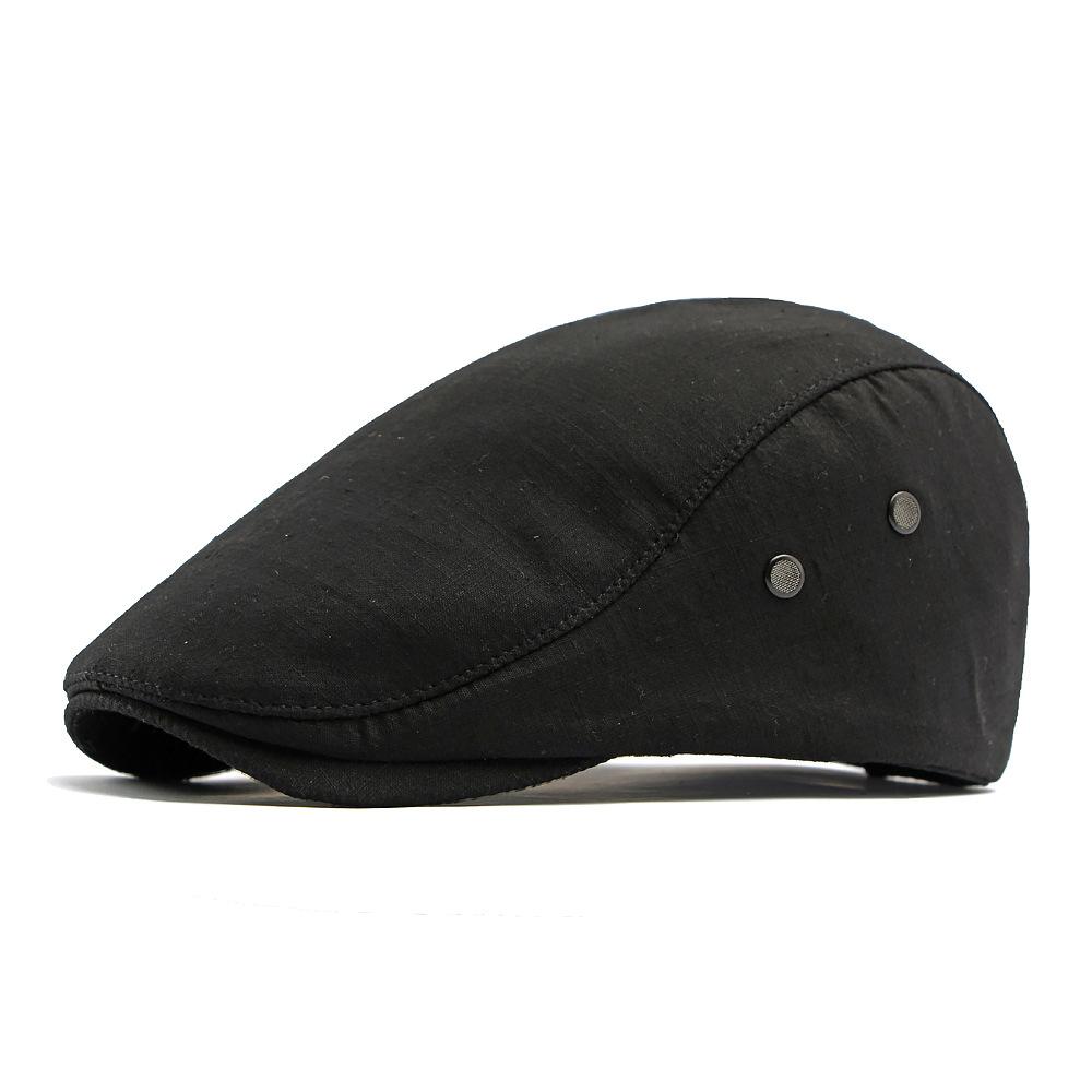 British Style Retro Beret Men s Cap Retro Peaked Cap