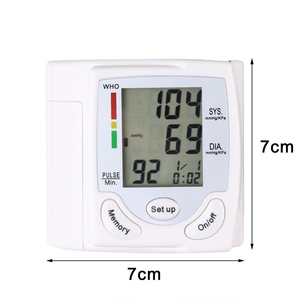 Automatic Digital Wrist Blood Pressure Monitor Measure Heart Rate Pulse Meter