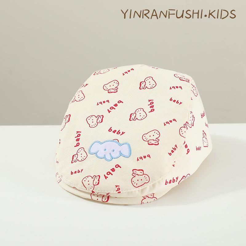 Baby Hat Spring Cute Elephant Beret Boys and Girls Sun Hat Children Forward Hat Children Painter Hat Trend