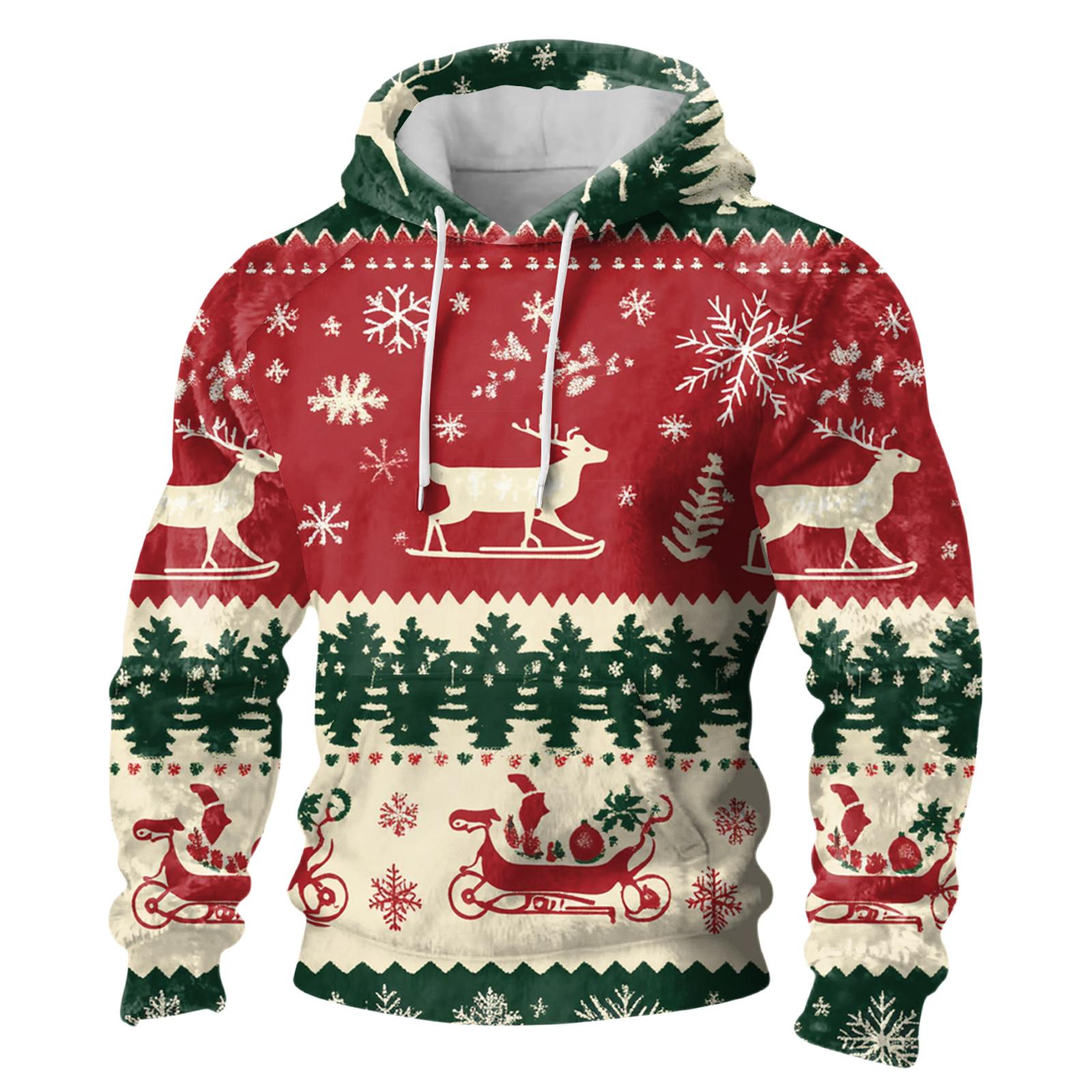 

Мужская повседневная фланелевая толстовка с капюшоном и длинными рукавами M