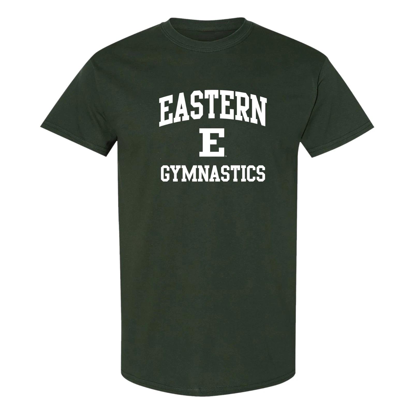 Eastern Michigan Arch Logo Gymnastics T-Shirt - Forest L