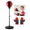 Kids Punching Bag Stable Stand Stress Relieve Improve Coordination Boxing Bag Toy with Gloves L