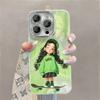 The Skateboard Girl Is Suitable for The Cute Cartoon Apple 16, Phone Case 15, Pro Max, Feather Screen 14, Super Cute 13, and High-end 11