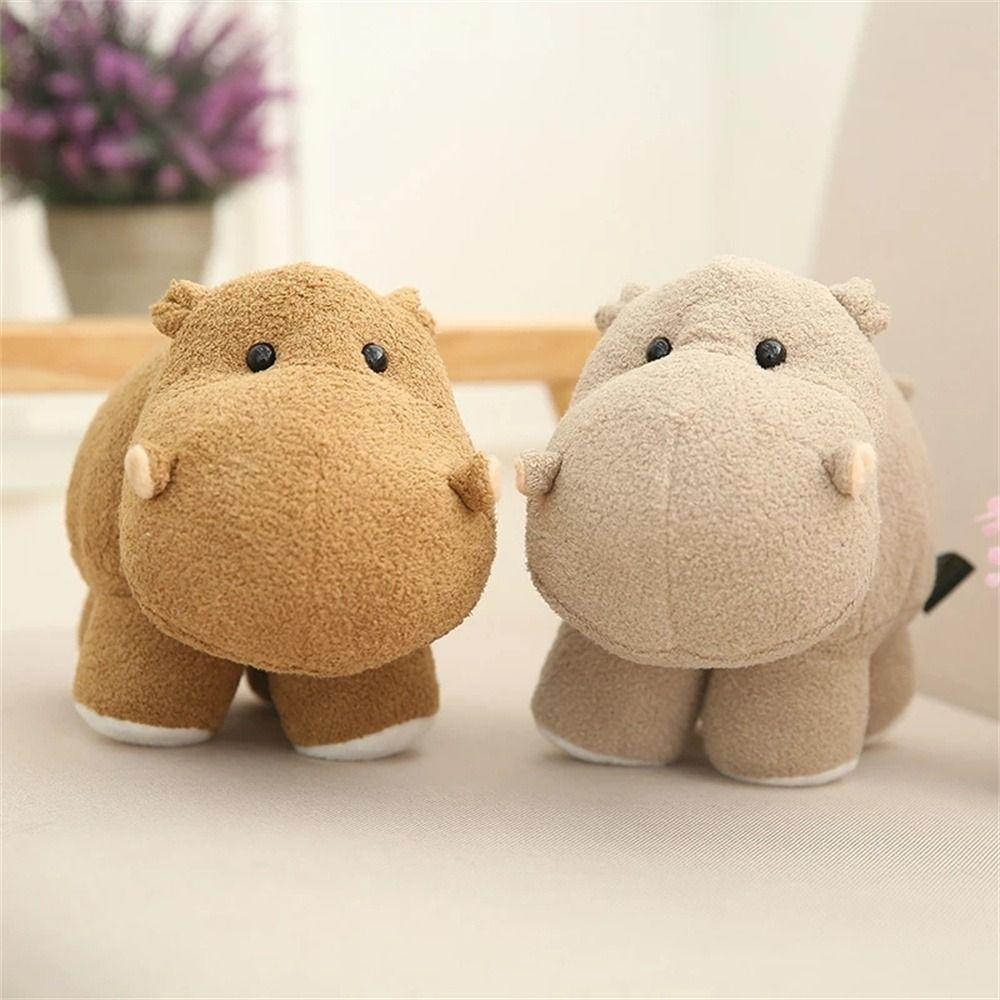 Children Plush Toy Home Desk Decor Hippo Stuffed Toys Elephant Doll Plush Hippo Toy Stuffed Animals