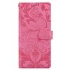 For Xiaomi Redmi Note 14 5G Leather Case Imprinted Floral Pattern Wallet Stand Flip Phone Cover