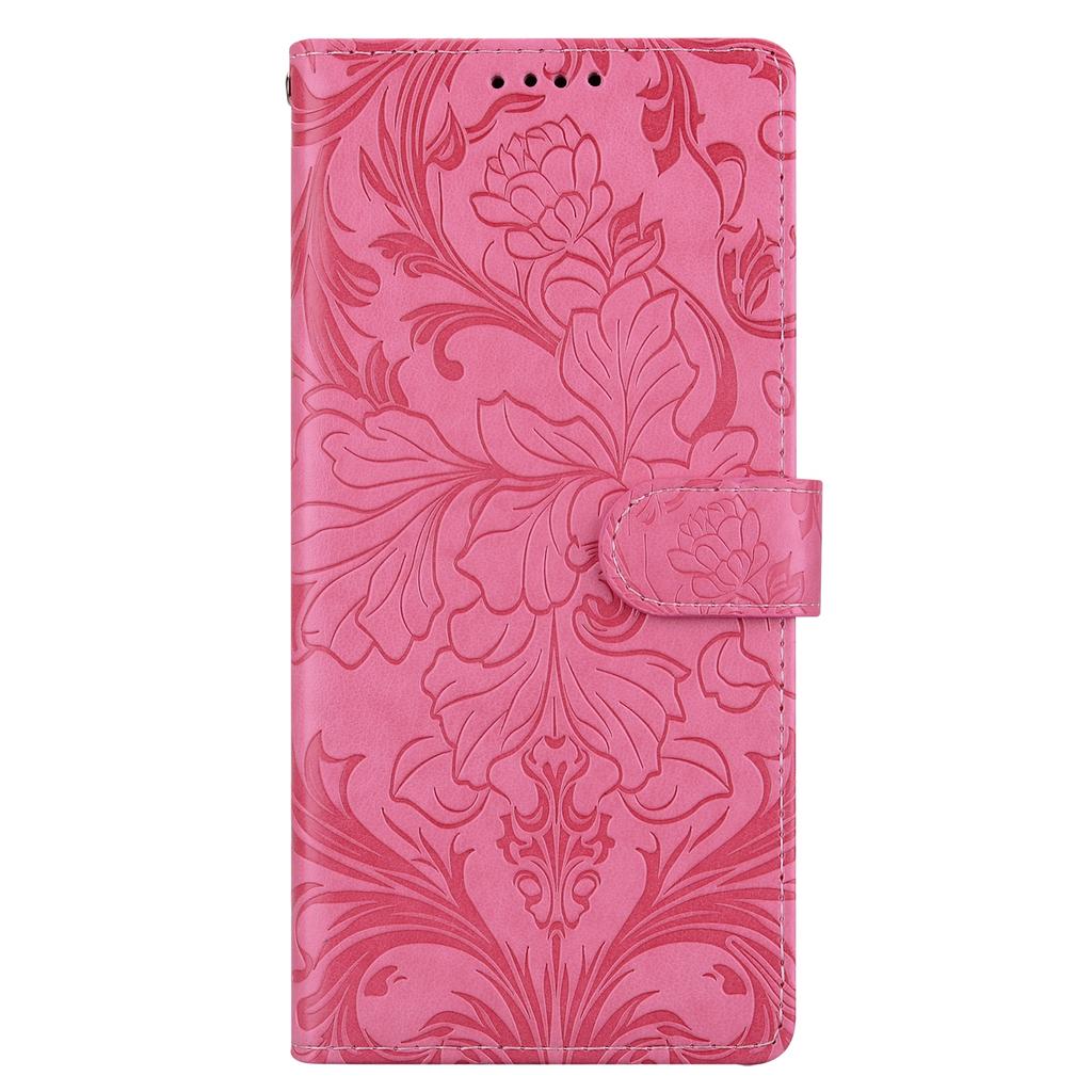 For Xiaomi Redmi Note 14 5G Leather Case Imprinted Floral Pattern Wallet Stand Flip Phone Cover