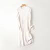 Women Sweater Dress 100% Wool MODERN NEW SAGA O-neck Knit Long Pullover Winter Jumpers Wool Long Dress Female