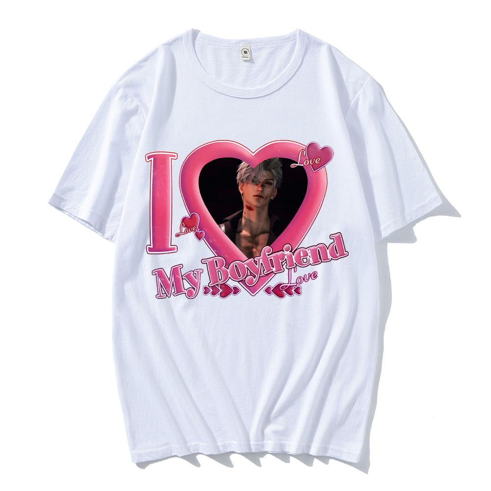 Kocham Mojego Chłopaka Sylusa T-shirty Miłość i Deepspace Gorąca Gra T-shirty Walentynki Idealny Top Moda Damska Nowa Odzież T-shirt