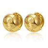 New Pentagram Love Smooth Ear Buckle Fashion Titanium Steel Casting Real Gold Geometric Earrings Earrings
