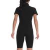 Damen Sauna Anzug 2-teiliges Set Kurzarm Top + Shorts Heißes Schweiß-Schlankheits-Sportbekleidung für Yoga Laufen Workout