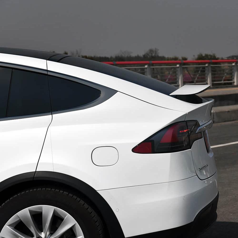 For Tesla Model X 2016-2020 PVC Matt Black Car Window Decorative Strip Sticker Car Exterior Protection Accessories