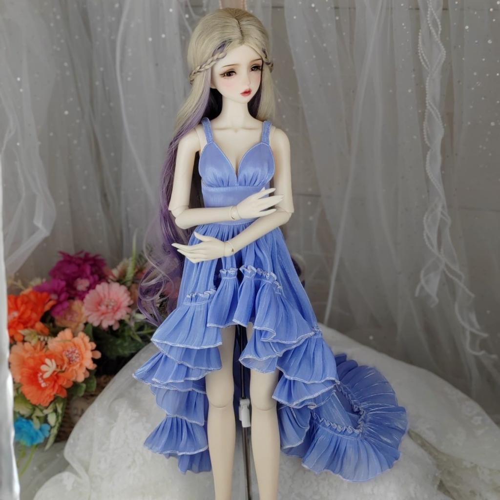 () 1/3 1/4 1/6 Doll's Clothes for 60/45/30cm Bjd Doll Diy Girl Toys Princess Skirt Dress Up Doll Accessories, No Doll