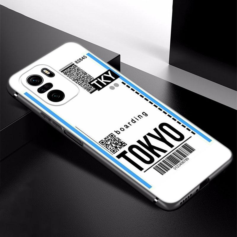 Travel Ticket Label Paris Phone Case For Xiaomi Redmi Note 5 6 9T K20 K40 K50 Pro 7A 8A 9A 9C 9i 10A 10C A1 S2 TPU Black Cover