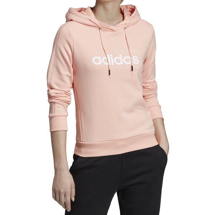 Adidas Sweatshirts Women's Glossy Powder Hooded Moderate Regular EI4636