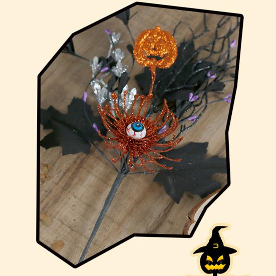 Artificial Spooky Branch Plastic Black 1 Pc