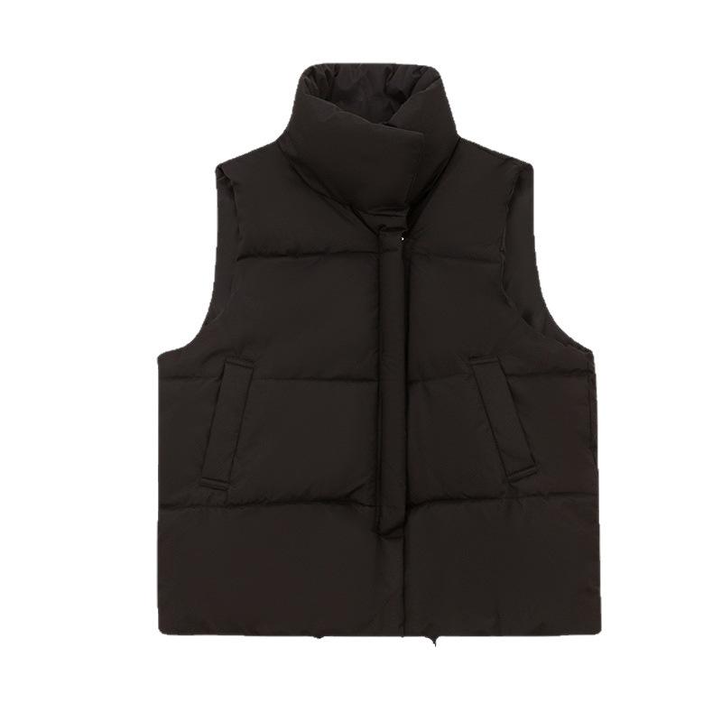 Winter new down cotton clothes vest women's Korean version loose thermal vest thickened cotton vest cotton vest batch