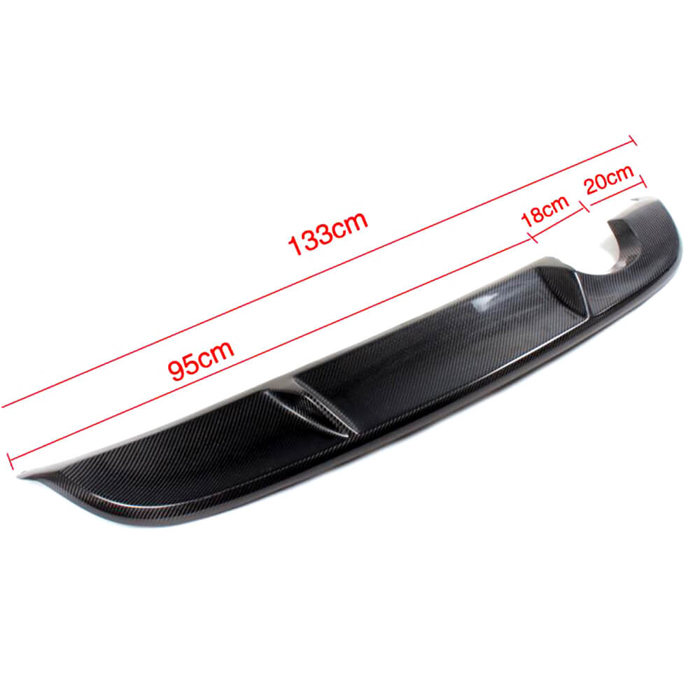 Rear Bumper Diffuser V1 (for Base HB 2010-2013, Carbon) for Volkswagen Golf 6