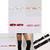 Polyester Womens Stockings With Nonslip Grip And Metal Decor For Spring Fashion