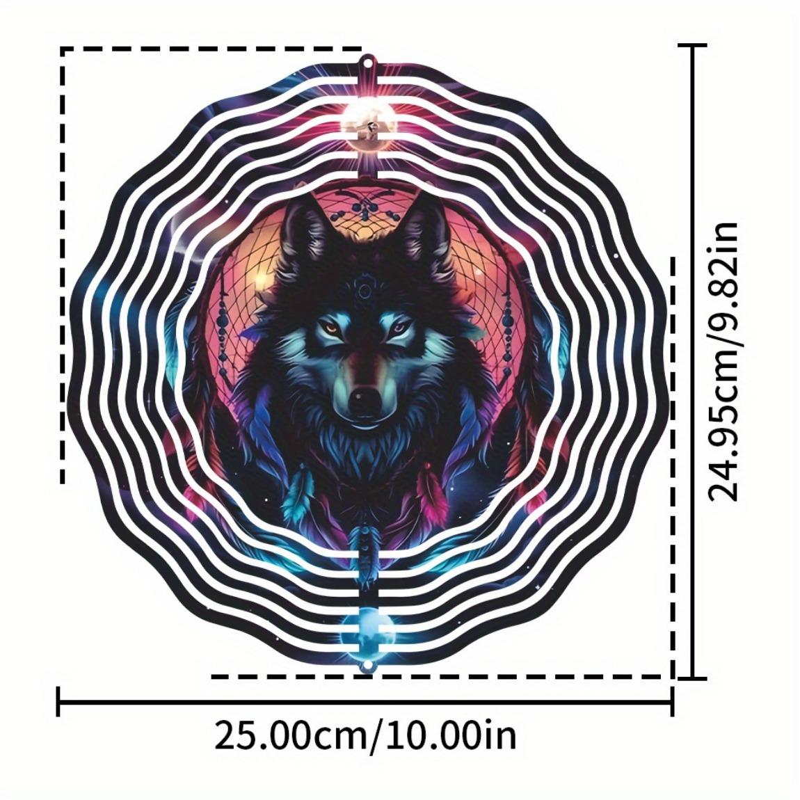 

Металлический флюгер «Голова волка» 25,4 см 3D Декор для сада и улицы с подвесной цепочкой для патио, газона, двора. Идеальный подарок на День матери, День отца 01A