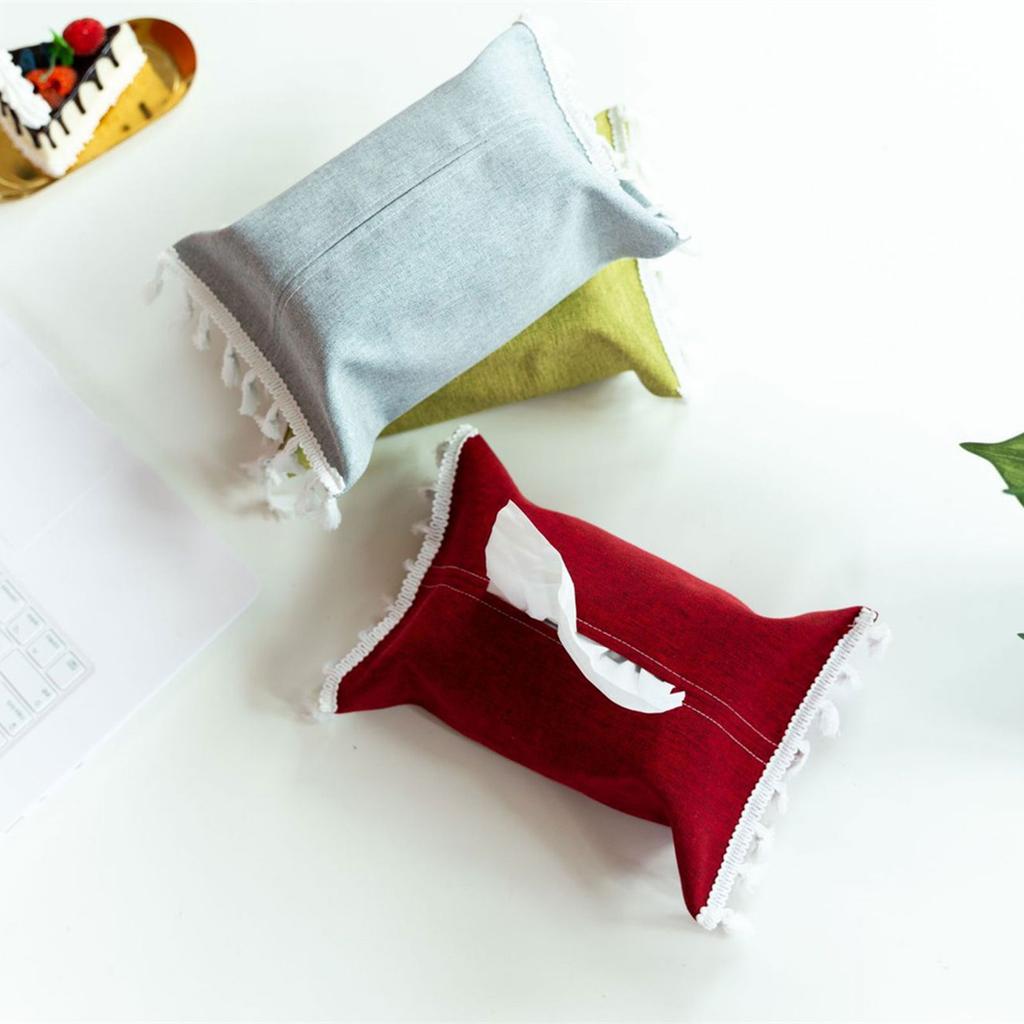Practical Fabric Tissue Box Suitable for Modern Interiors with Easy to Use Soft Touches Cotton Linen Materials