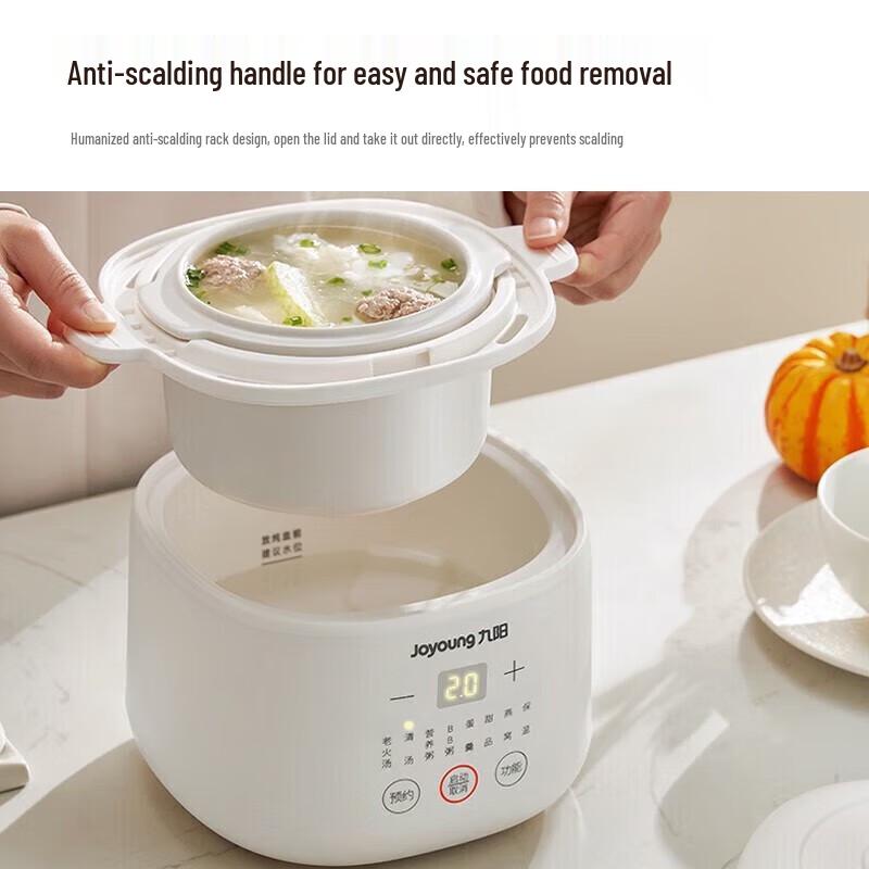 Joyoung 1L Mini Electric Double Boiler Stew Pot CN Plug (adapter Included)
